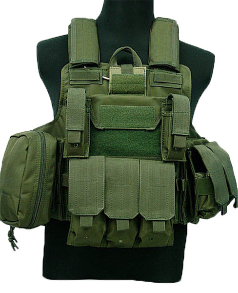 Tactical Vest Molle CIRAS Vest W/Magazine Pouch Releasable Armor Plate Carrier Strike Vests Hunting Clothes Army Gear