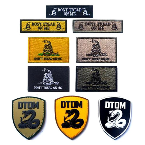 VP-159 DTOM Tactical Patch Badge don't treat on me Morale Patches Hook & Loop 3D 100% Embroidery Army Badge