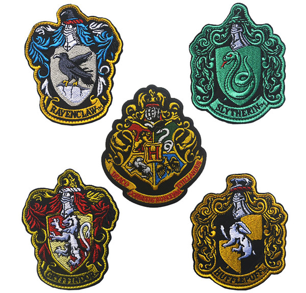 Free Shipping! Wholesale AND Retail! Harry Potter Four Academy badges and school badges! Army fan outdoor High Quality Fine Embroidery badge