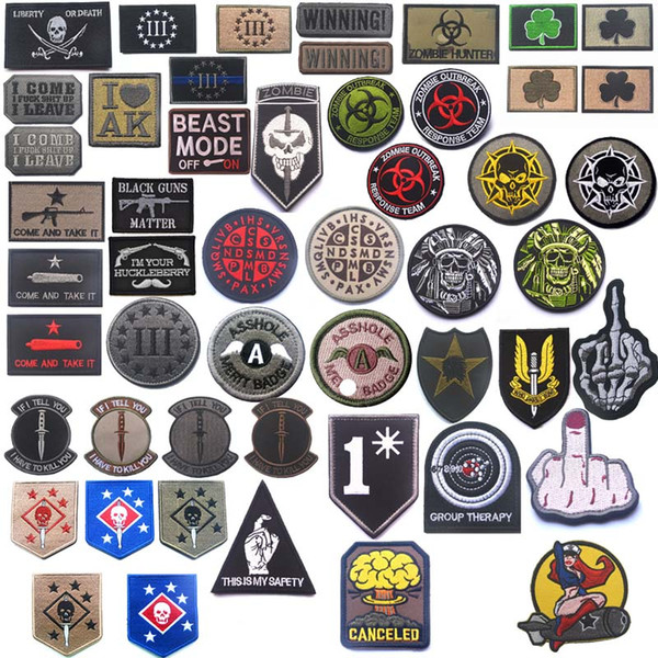 Outdoor HOOK and LOOP Fastener Patches Embroidered Armband Embroidered Badges Fabric Armband Stickers Tactical Embroidery Patch NO14-122