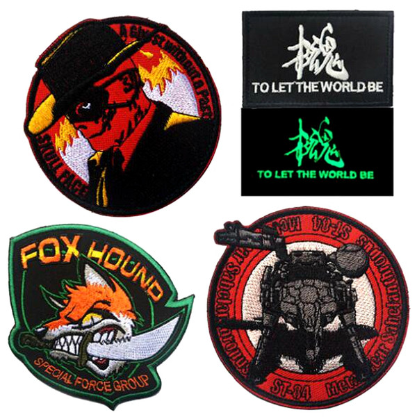 VP-163 Fox hound tactical Pacthes embroidery patches badges double-sided Army patch iron on patches morale abdges