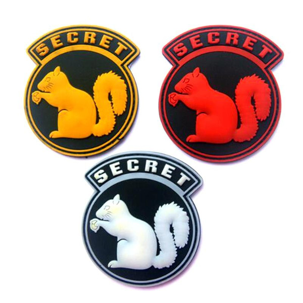 VP-146 Top Secret Squirrel PVC patches badge Tactical 3D Patch Combat Badge Fabric Armband Badges morle patches