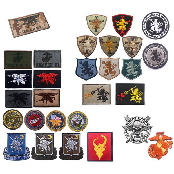 Outdoor HOOK and LOOP Fastener Armband Patches Embroidered Badges Fabric Armband Stickers US Navy Seals Patch NO14-105