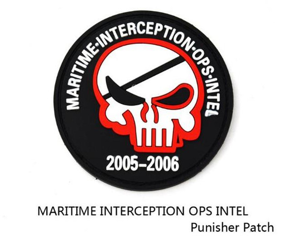 VP-93 2016 pvc patches punisher maritime interception ops intel badge Tactical 3D Patch Combat Badges sew on patches