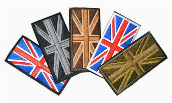 GPF-033 4*2 inch high quality 3D Embroidered Pacthes Armband British/England flag Patch Union Jack Sew on patch garment accessories