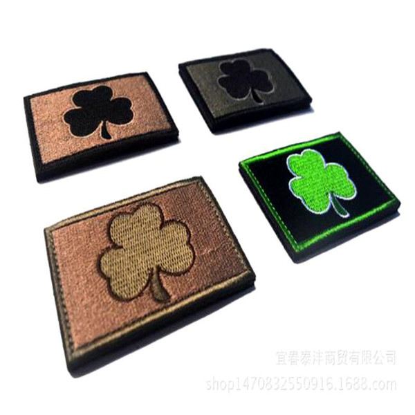 VP-153 high quality Lucky clover morale patches 3D Embroidery Patches badges with magic stick Army patch iron on patch