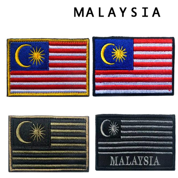 VP-166 Malaysia flag morale Patches Badge PVC Morale Patches Hook & Loop 3D AUS flag Army patch iron on tactical badges