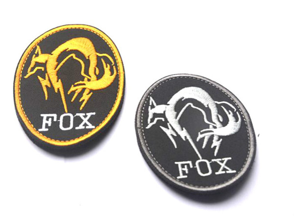 VP-39 High quality Black Metal Gear Solid MGS FOX HOUND Special Force Group Ghost 3D Embroidered patches armband badge