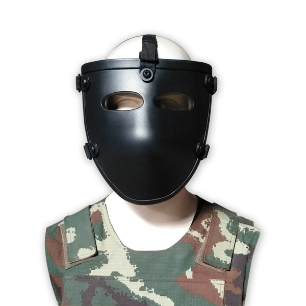 Newly Designed Professional Army Tactical Ballistic Aramid Mask Visor NIJ level IIIA 3A NIJ Rated Ballistic Half Face Mask Cover