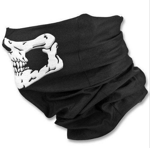 Skull Half Face Mask Scarf Bandana Bike Motorcycle Scarves Scarf Neck Face Mask Cycling Cosplay Ski Biker Headband