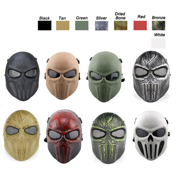 Desert Corps Mask Outdoor Sports Equipment Face Protection Gear Shooting Full Face Tactical Airsoft Punisher Mask