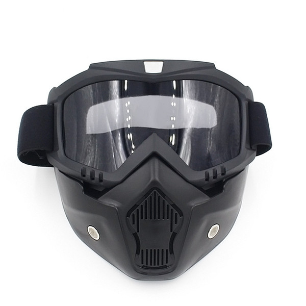 Airsoft Paintball Shooting Equipment Face Protection Gear Full Face Tactical PC Lens Tactical Motorcycle Mask NO03-309