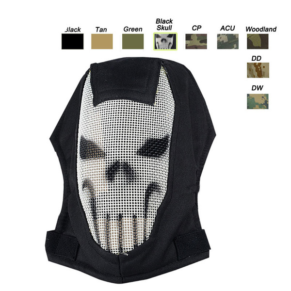 Outdoor Shooting Sports Face Protection Gear V3 Metal Steel Wire Mesh Full Face Tactical Airsoft Mask