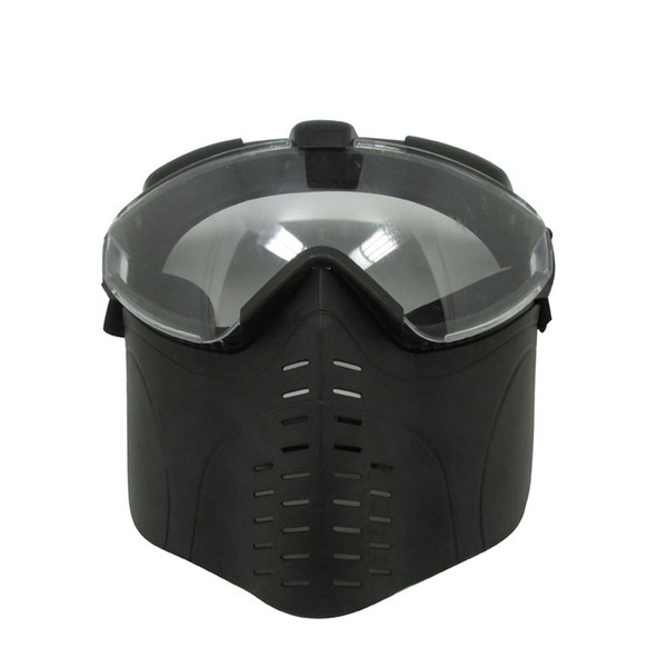 Outdoor Sport Gear Airsoft Paintball Shooting Face Protection Gear Full Face Tactical PC Lens Paintball Mask