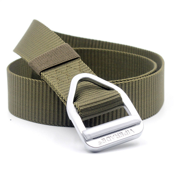 Men's Canvas Tactical Nylon Belt Outdoor Training Leisure Multi-purpose Zinc Alloy Buckle Tactical Belt 4*120cm