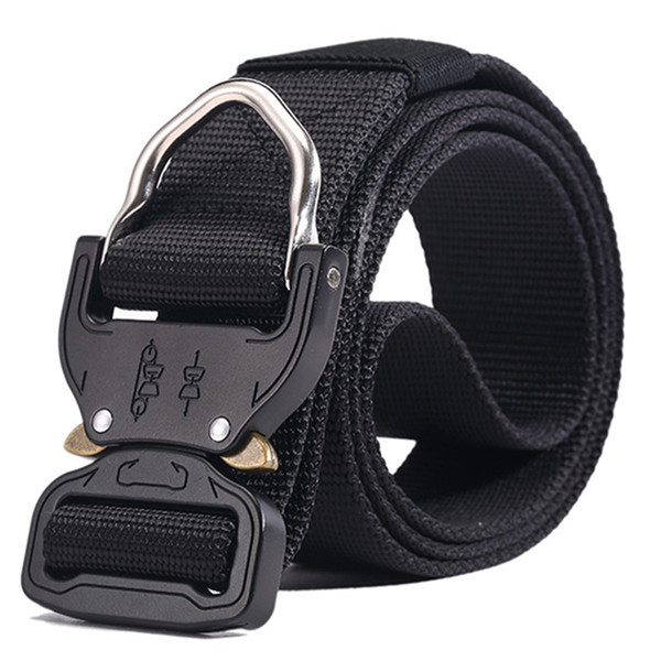 Combat Heavy Duty Knock Off Tactical Belt Men US Soldier Equipment Belts Sturdy Hook Nylon Waistband 3.8cm(1.5 '')