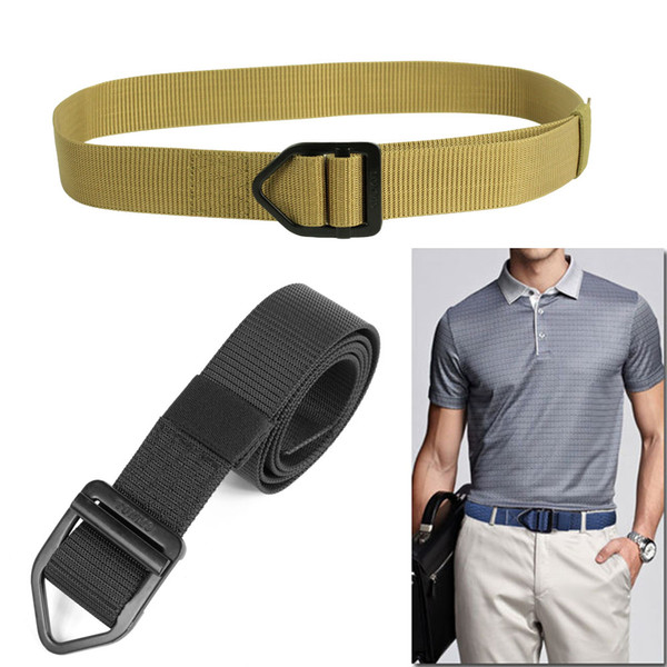 38mm Smooth metal Buckle Nylon Belt Male Tactical nylon Belt Mens Waist Canvas Belts High Quality Strap