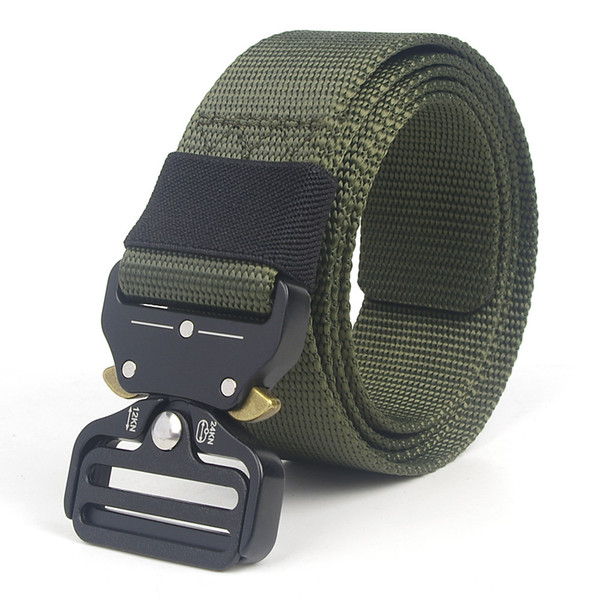 Army Tactical Waist Belt Man Jeans Male Female Waist Casual Canvas Webbing Nylon Duty Strap Belt