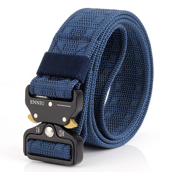 New High Quality Outdoor Sports Nylon Embossed Cobra Tactical Combat Belt Multifunctional Vertical Drop Rescue Army Duty Belt