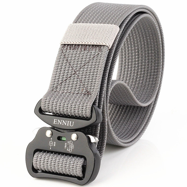 Top Quality Aeronautical Aluminum Buckle 3.8 cm Tactical Duty Nylon Belt Multi-functional Army Training Outdoor Cobra Waist Belt