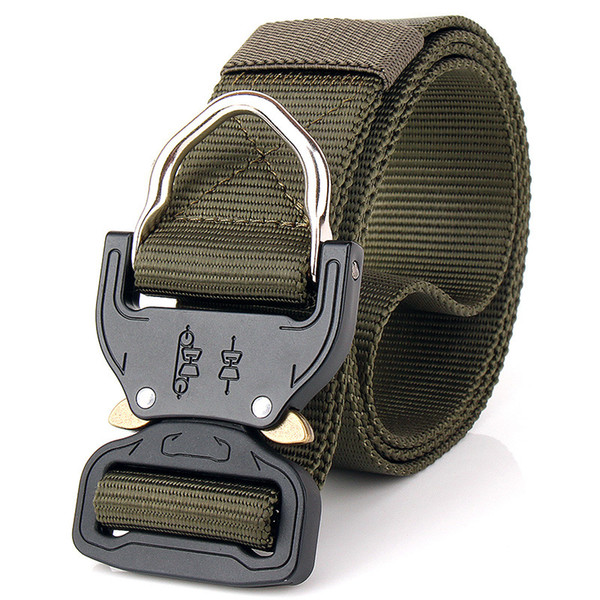 High Quality US Army Tactical Combat Belt SWAT Heavy Duty Knock Off Tactical Belt Hook Nylon Waist Belt 3.8 cm