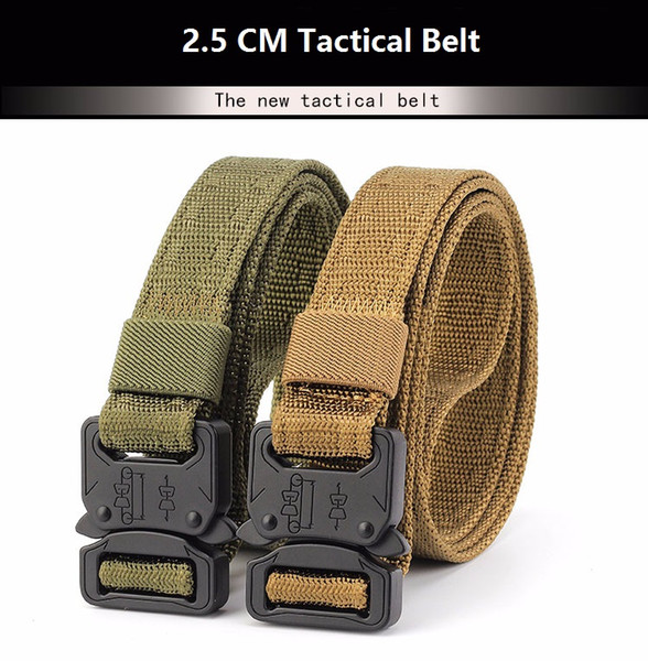 Wholesale 2.5 CM Newly Multifunctional Combat Tactical Soft Nylon Belt Army Training Duty Belt