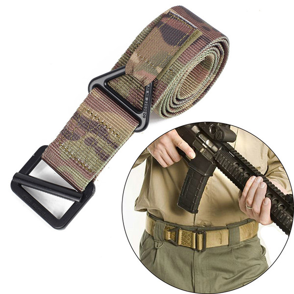 Army Tactical Waist nylon Belt with metal buckles Man Jeans Male Casual Canvas Webbing Nylon Duty Strap Belt