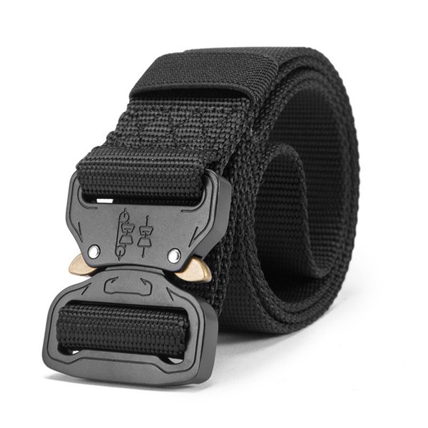 2019 New Nylon Tactical Belt Heavy Duty Waist Belt for Men Quick-Release Style Shooters Nylon Belts Metal Buckle