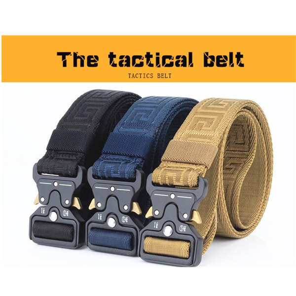 High Quality Newly 3.8cm Multi-functional Quick Dry US Soldier Tactical Combat Paintball Army Belt Nylon Waistband,can Be Customized Logos