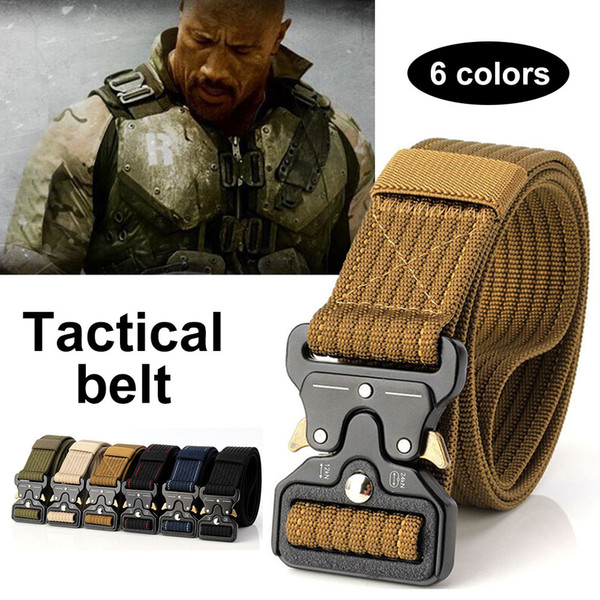 High Quality Cheap Waist Straps Practicality Army Equipment Men Women Training Belt Safety Zinc Alloy Buckle Combat Tactical Belt Durability