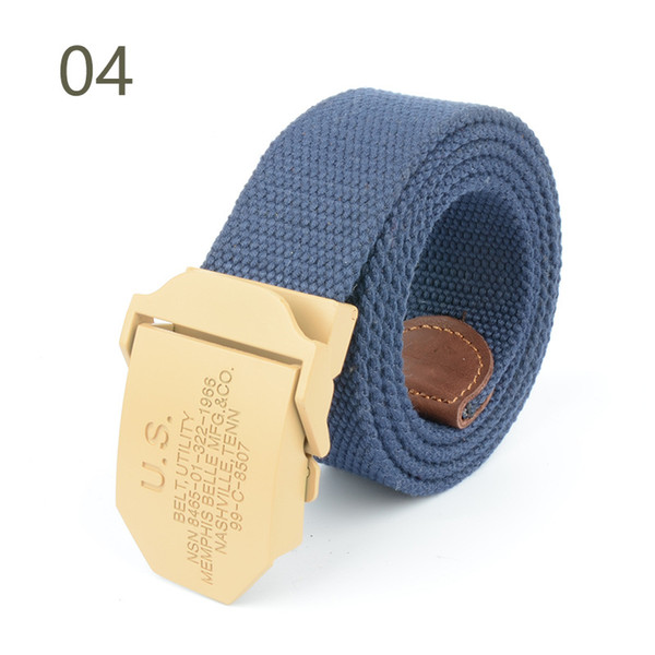 High Quality Fashion Cheap US Tactical Duty Canvas Sport Belt for Men and Women Casual and Smooth Buckle Young Jeans Pants Waist Belt