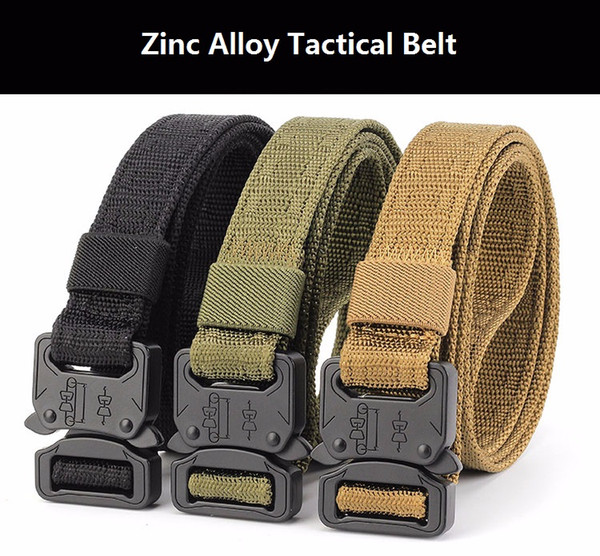 Wholesale High Quality Cheap 2.5 CM Newly Multifunctional Combat Tactical Soft Nylon Belt Army Training Duty Belt