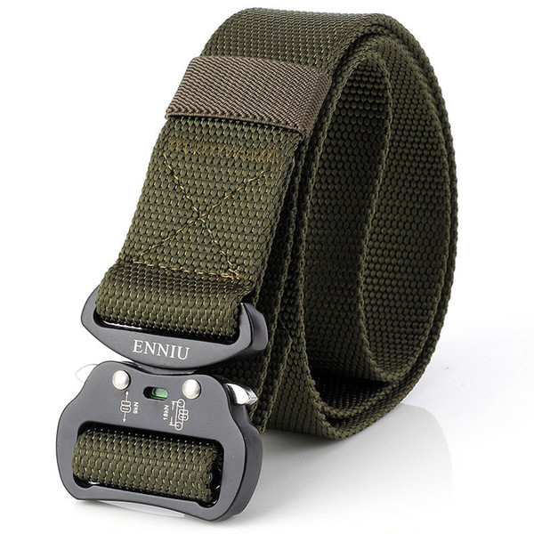 Top Quality New Design Aluminum Buckle 3.8 cm Tactical Twist Nylon Special Inner Combat Belt Multifunctional Army Training Outdoor Belt