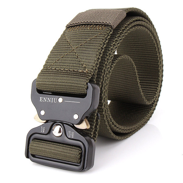 The New ENNIU 3.8CM Quick Release Buckle Belt Quick Dry Outdoor Safety Belt Training Pure Nylon Duty Tactical Belt