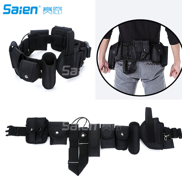 Versatile Security Tactical Modular Equipment System Molded Duty Belt Set Gun Holster Flashlight Holster Baton Holster