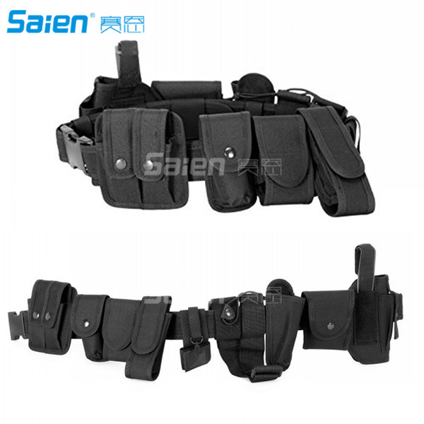 10 in 1 Hunting Holsters & Pouches Utility Tactical Belt Gear Heavy Duty Nylon Combat Officer Equipment