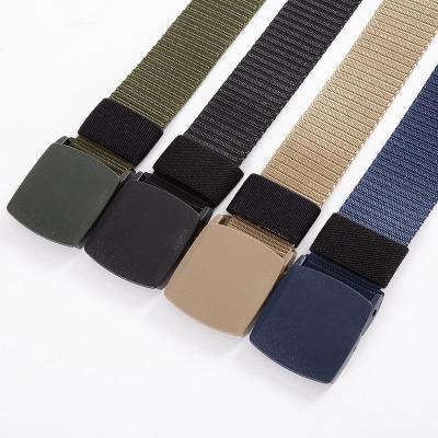 120cm/3.8cm Automatic Buckle Nylon Belt Male Army Tactical Belt Mens Waist Canvas Belts Cummerbunds High Quality Strap Free shipping