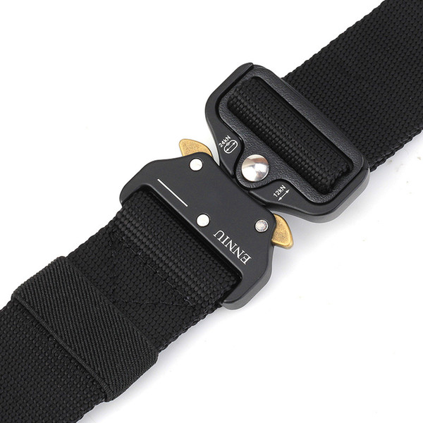 125 long big size new nylon material mens belt outdoor tactical male belts for men luxury New