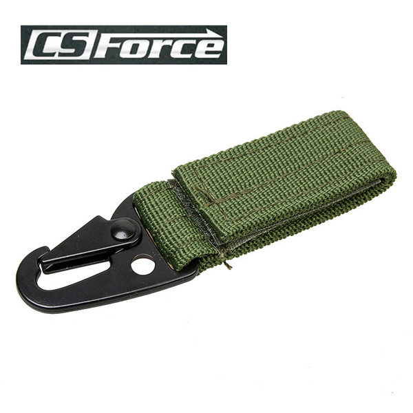 25pcs Olecranon Shape Tactical Molle Nylon Carabiner Hook Buckles With Key Ring Hanging Belt Buckle Outdoor Hiking Travel Kits