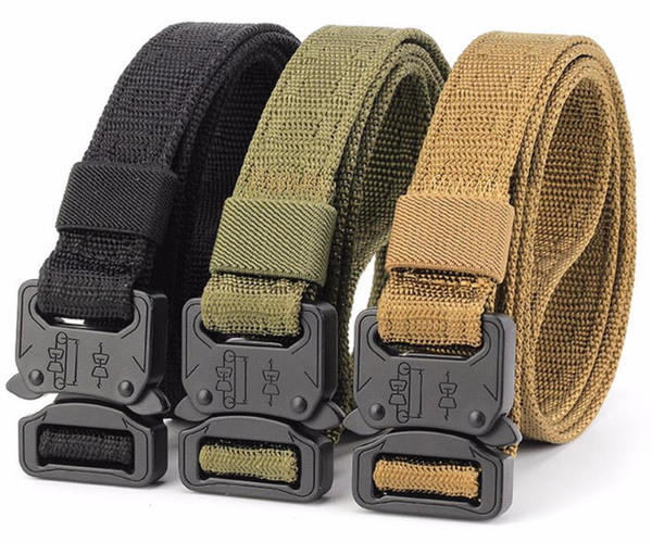 2.5cm tactical belt canvas belt simple outdoor multi-function sports nylon belt