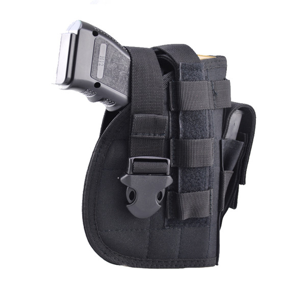 Nylon Tactical Molle Gun Pistol Holster with Extra Mag Pouch for 1911 45 92 96