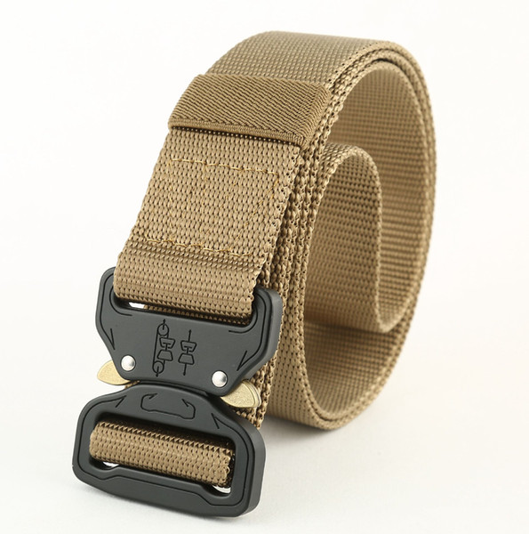 US Army SWAT Combat Tactical Belt Men Thicken Metal Buckle Nylon Belts Heavy Duty Molle Carry Survival Waist Belt 3.8cm