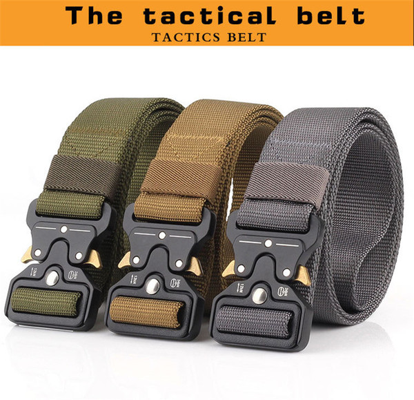 10 Color Heavy Duty Tactical Gear Out Belt Nylon Metal Buckle Swat Molle Padded Patrol Waist Belt Tactical Hunting Accessories