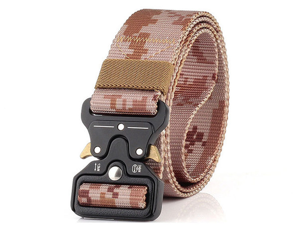 10 Color 3.8cm Heavy Duty Tactical Gear Out Belt Nylon Metal Buckle Swat Molle Padded Patrol Waist Belt Tactical Hunting Accessories