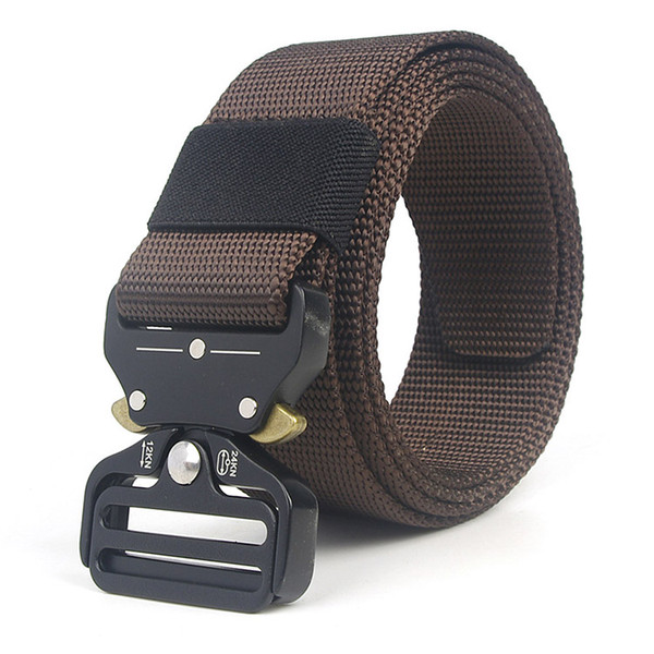 brown outdoor man army combat cobra tactical belt cotton