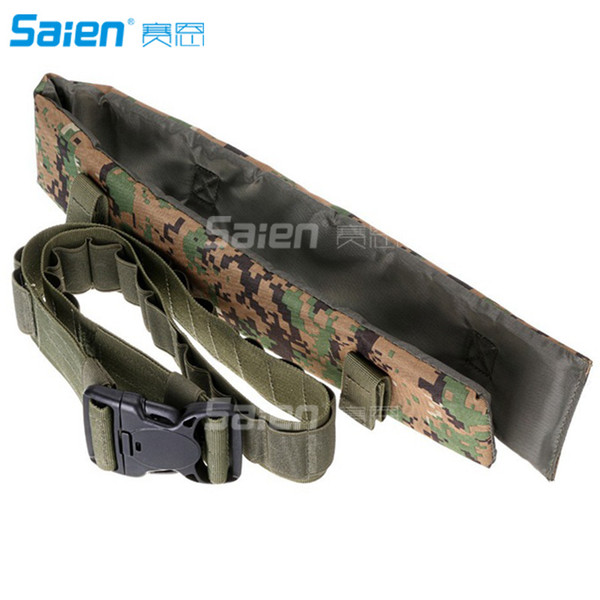 Tactical Hunting 25 Shell Belt Sling Army Grey Outdoor Ribbon Sports Tactical Belt Casual Camouflage Field Ribbon Hunting Belt