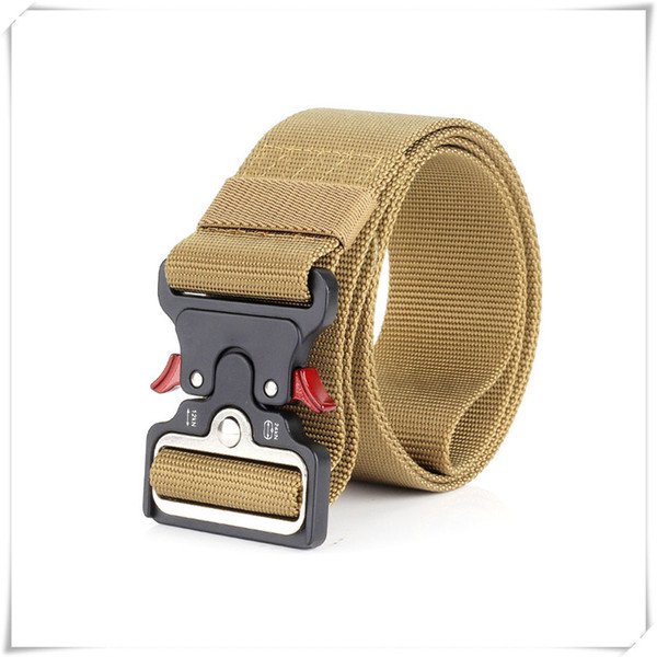 Men Tactical Belt Fast Release Nylon Belt With Design Metal Buckle Perfect Belt For Outdoor Activities