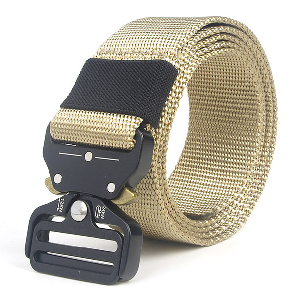 outdoor men canvas army combat yellow tactical cobra belt