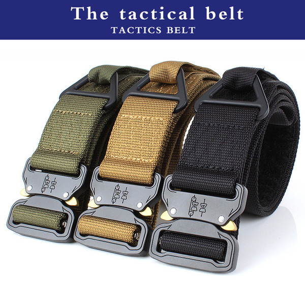 New Outdoor ENNIU 4.5*125CM Quick Release Buckle Belt Quick Dry Safety Belt Training Pure Nylon Duty Out Tactical Belt mk419