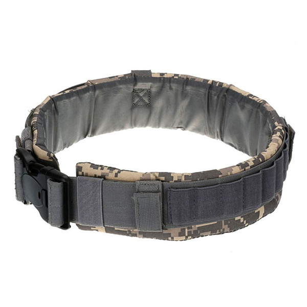 Outdoor ribbon sports tactics shotgun belt leisure camouflage field weaving hunting hiking belt 25 shotgun shells